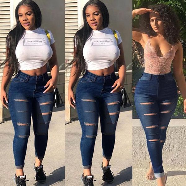women's jeans summer women ripped denim high waist ladies push up stretch plus size washed skinny pencil pants, Blue
women's jeans summer women ripped denim high waist ladies push up stretch plus size washed skinny pencil pants, Blue