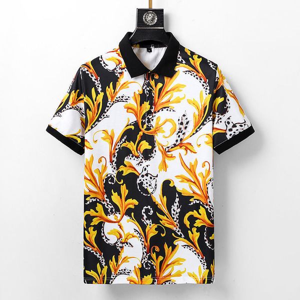 design lapel short sleeve trend summer printed business casual versatile t-shirt men's breathable cotton large, White;black
design lapel short sleeve trend summer printed business casual versatile t-shirt men's breathable cotton large, White;black