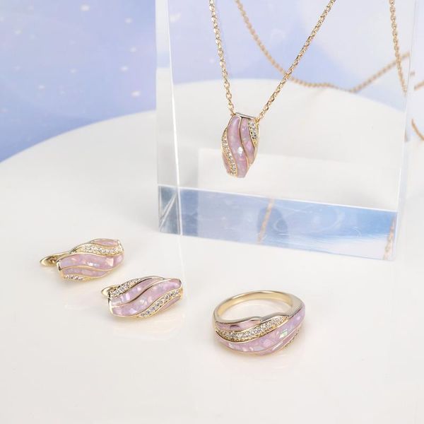 earrings & necklace tirim color shell jewelry cubic zirconia set for women dubai charm small sets penadant engagement ensembles, Silver
earrings & necklace tirim color shell jewelry cubic zirconia set for women dubai charm small sets penadant engagement ensembles, Silver
