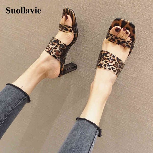 slippers suollavie leopard print slides women fashion pvc shoes open toe woman chunky heels femme pantoufles i6wt, Black 
slippers suollavie leopard print slides women fashion pvc shoes open toe woman chunky heels femme pantoufles i6wt, Black
