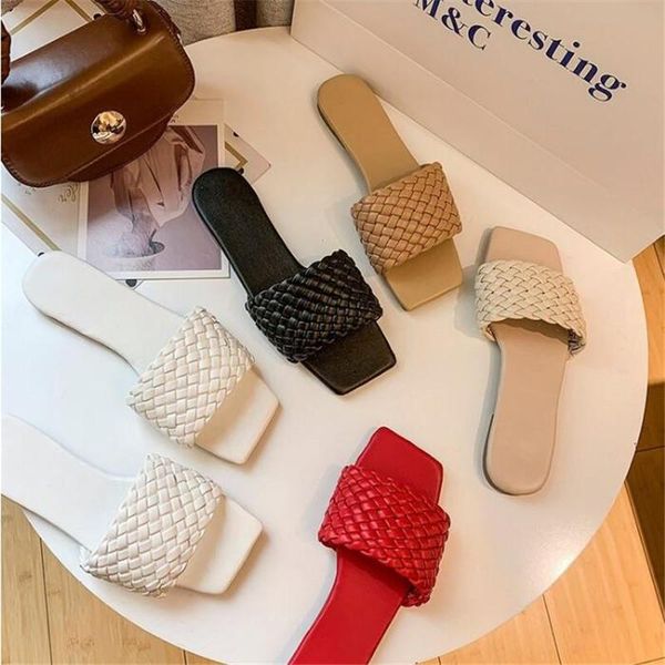 fashion temperament braided charm open-toe flat slippers set foot vacation beach sandals casual flip flops women shoes, Black
fashion temperament braided charm open-toe flat slippers set foot vacation beach sandals casual flip flops women shoes, Black
