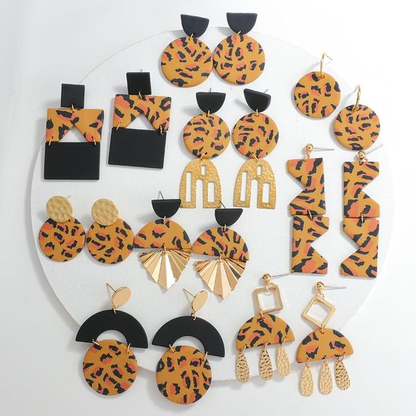 dangle & chandelier aensoa leopard handmade geometric polymer clay drop earrings for women fashion layered metal long earring art jewelry, Silver
dangle & chandelier aensoa leopard handmade geometric polymer clay drop earrings for women fashion layered metal long earring art jewelry, Silver