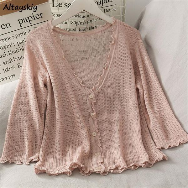 cardigan women summer solid womens sweaters elegant leisure sun proof thin soft 4 colors simple all match knitwear ladies chic, White;black
cardigan women summer solid womens sweaters elegant leisure sun proof thin soft 4 colors simple all match knitwear ladies chic, White;black