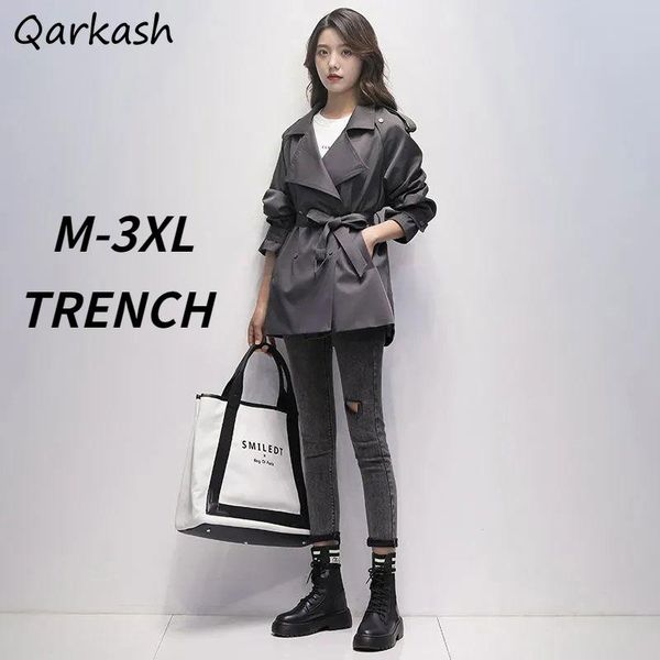 women's trench coats women fashion turn down collar oversize spring casual solid simple slim street wear femme arrival windbreaker eleg, Tan;black
women's trench coats women fashion turn down collar oversize spring casual solid simple slim street wear femme arrival windbreaker eleg, Tan;black