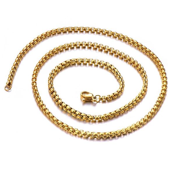 fashion box link chain necklace stainless steel 4mm gold color long choker for men women jewelry collar mujer chains, Silver
fashion box link chain necklace stainless steel 4mm gold color long choker for men women jewelry collar mujer chains, Silver