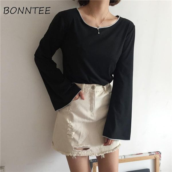 women's t-shirt t-shirts solid flare sleeve o-neck women loose chic elegant tee thin casual womens trendy sweet school korean style gir, White
women's t-shirt t-shirts solid flare sleeve o-neck women loose chic elegant tee thin casual womens trendy sweet school korean style gir, White