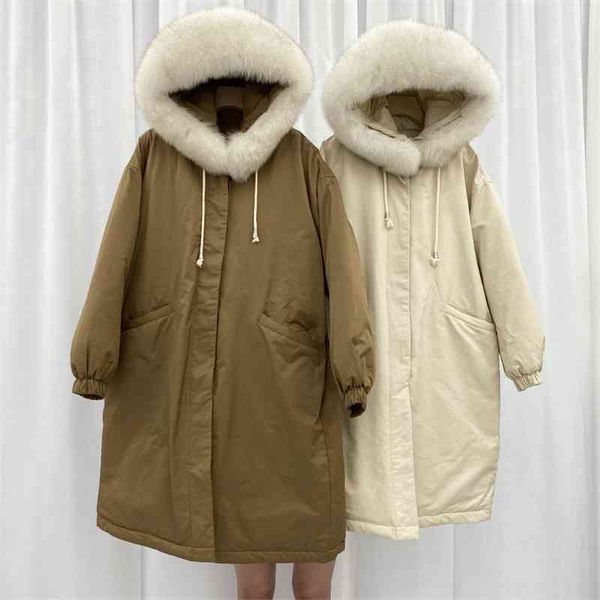 south korea dongdamen new large wool collar down jacket women's medium long loose thickened parker white duck, Black
south korea dongdamen new large wool collar down jacket women's medium long loose thickened parker white duck, Black
