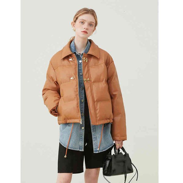 women's parkas down ladies jacket 2021 autumn winter 90 matte leather cotton small coat, Black
women's parkas down ladies jacket 2021 autumn winter 90 matte leather cotton small coat, Black