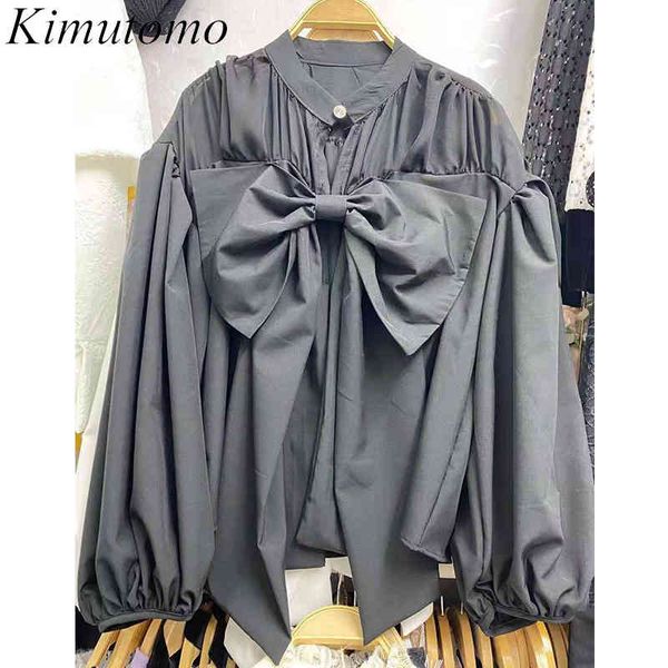kimutomo simple sweet bow blouse korea chic women o-neck solid puff sleeve shirt spring autumn outwear fashion elegant 210521, White
kimutomo simple sweet bow blouse korea chic women o-neck solid puff sleeve shirt spring autumn outwear fashion elegant 210521, White