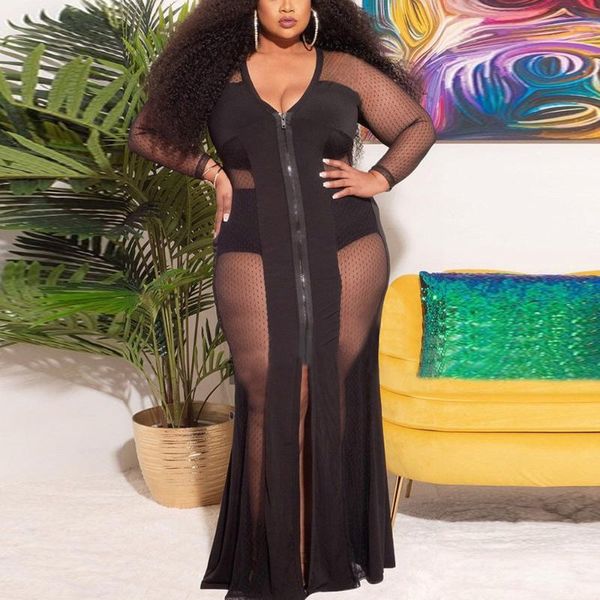 casual dresses 4xl 5xl plus size black long for womens transparent full sleeve v neck floor length evening night party vestidos, Black;gray
casual dresses 4xl 5xl plus size black long for womens transparent full sleeve v neck floor length evening night party vestidos, Black;gray