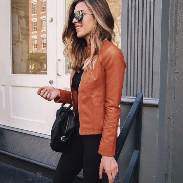 winter thicken khaki jacket women coat pu leather fashion long sleeve thick warm female outwear clothing women's jackets, Black;brown
winter thicken khaki jacket women coat pu leather fashion long sleeve thick warm female outwear clothing women's jackets, Black;brown