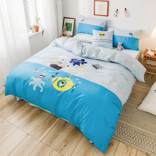 bedding sets 100%cotton 4pcs set cartoon submarine squid bed linen bedclothes duvet cover flat sheet pillowcase /full/twin
bedding sets 100%cotton 4pcs set cartoon submarine squid bed linen bedclothes duvet cover flat sheet pillowcase /full/twin