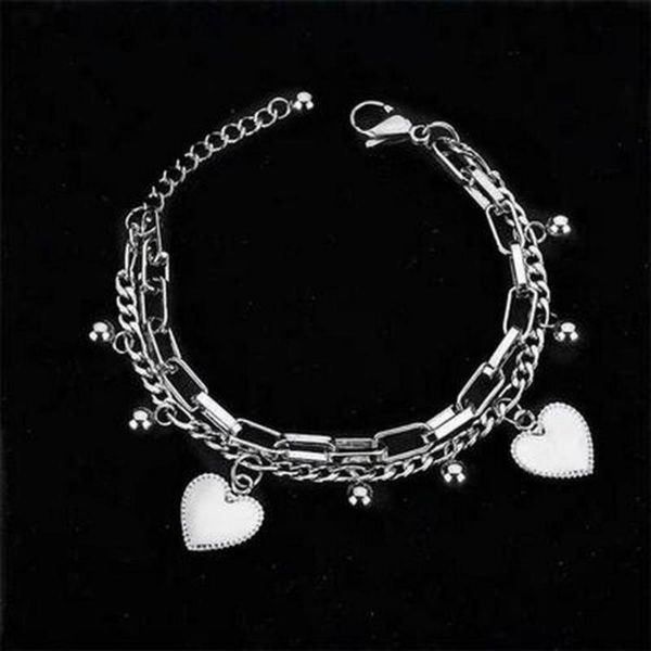 japan and south korea harasukura fashion hip hop trend street p accessories cool love double bracelet girl, Black
japan and south korea harasukura fashion hip hop trend street p accessories cool love double bracelet girl, Black