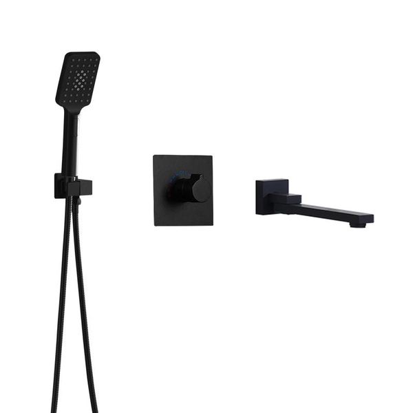 black bathtub shower set and cold 2 ways diverter valve hand + spout bathroom accessories sets
black bathtub shower set and cold 2 ways diverter valve hand + spout bathroom accessories sets
