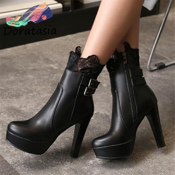 boots doratasia brand ladies elegent zipper solid ankle women high heel design stylish spring autumn shoes woman, Black
boots doratasia brand ladies elegent zipper solid ankle women high heel design stylish spring autumn shoes woman, Black