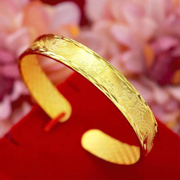 phoenix carved women bangle 18k yellow gold filled classic cuff bracelet fashion jewelry gift wedding bridal, Black
phoenix carved women bangle 18k yellow gold filled classic cuff bracelet fashion jewelry gift wedding bridal, Black