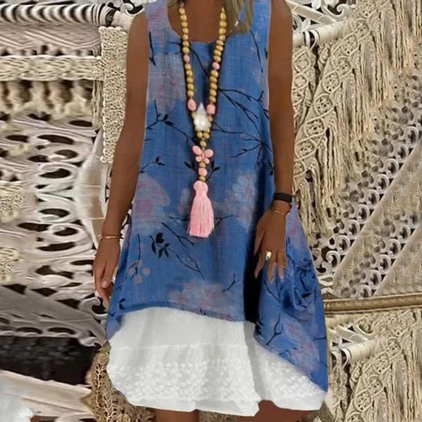 casual dresses dress women vintage floral print o-neck sleeveless lace splice loose midi vestidos color azul beach dress40, Black;gray
casual dresses dress women vintage floral print o-neck sleeveless lace splice loose midi vestidos color azul beach dress40, Black;gray