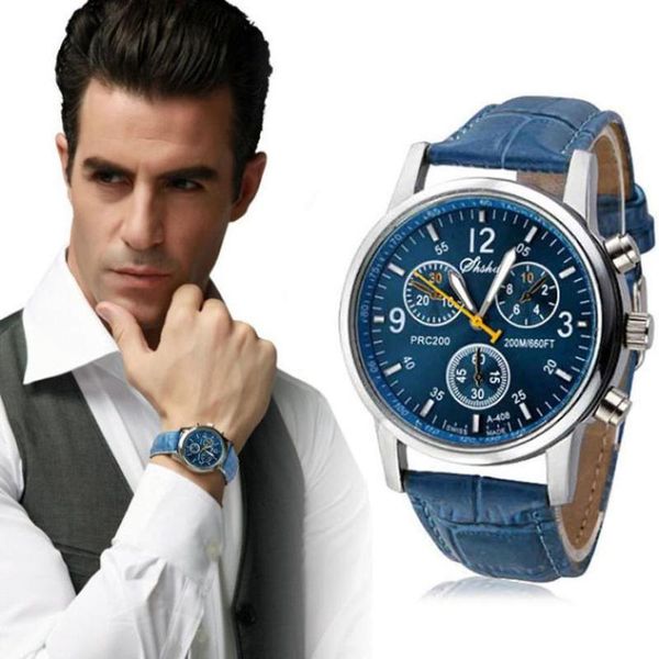 wristwatches luxury fashion faux leather mens analog watch watches blue drop a26, Slivery;brown
wristwatches luxury fashion faux leather mens analog watch watches blue drop a26, Slivery;brown