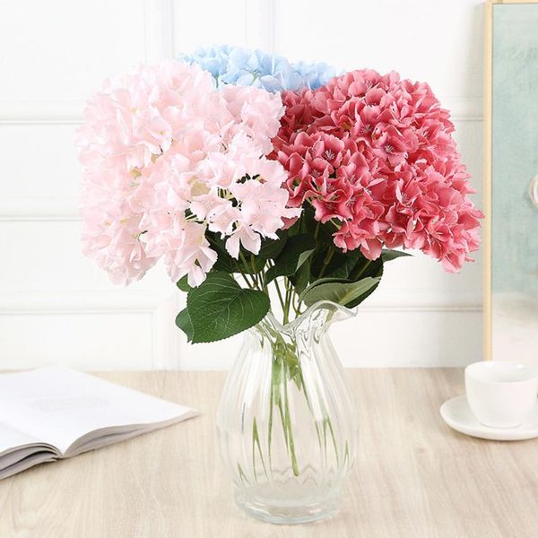 decorative flowers & wreaths 5 heads hydrangea artificial silk bridal hand bouquet for wedding home christmas party garden decoration fake f
decorative flowers & wreaths 5 heads hydrangea artificial silk bridal hand bouquet for wedding home christmas party garden decoration fake f