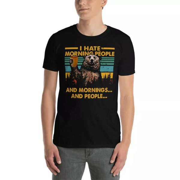 vintage retro i hate morning people and mornings and peoples bear coffee shirt, White;black
vintage retro i hate morning people and mornings and peoples bear coffee shirt, White;black