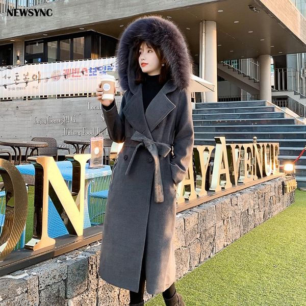 women's wool & blends sync big size female woolen overcoat with waistband 2021 women coats winter autumn trench fur lady outerwear 5xl, Black
women's wool & blends sync big size female woolen overcoat with waistband 2021 women coats winter autumn trench fur lady outerwear 5xl, Black