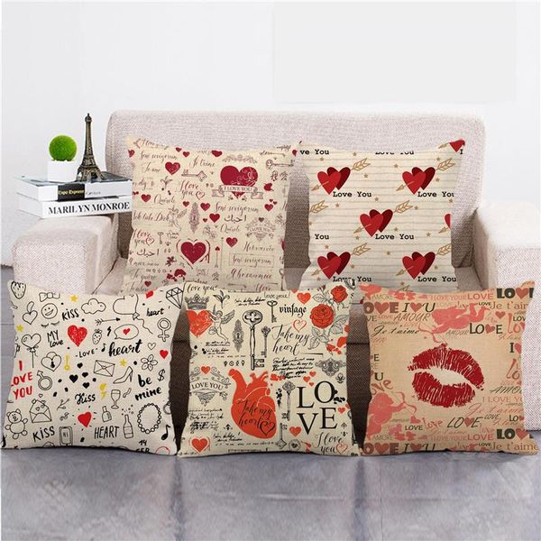 cushion/decorative pillow gztzmy housse de coussin 2021 valentine's day souvenir cover artificial linen cushion covers 45*45cm sofa car
cushion/decorative pillow gztzmy housse de coussin 2021 valentine's day souvenir cover artificial linen cushion covers 45*45cm sofa car
