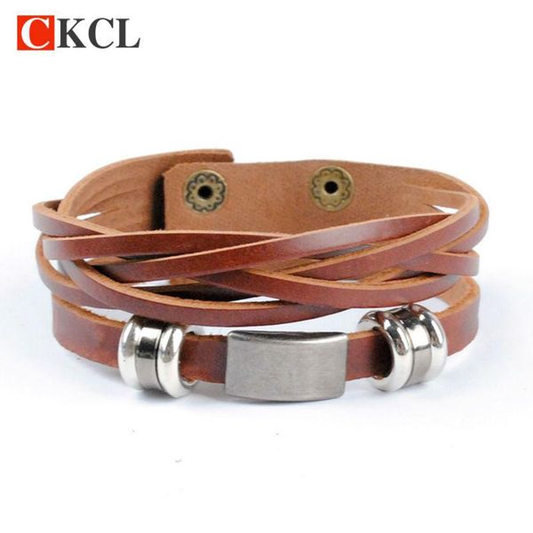 tennis arrival brown and black leather wrap bracelet for men male cool jewelry, Golden;silver
tennis arrival brown and black leather wrap bracelet for men male cool jewelry, Golden;silver