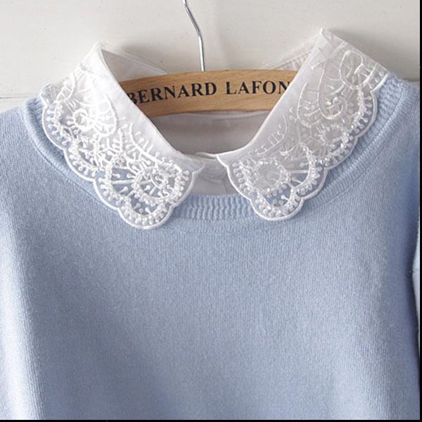 european lace small lolita womens shirts sweater temperament retro collar refined wild printing decorative root yarn embroidery fake, White
european lace small lolita womens shirts sweater temperament retro collar refined wild printing decorative root yarn embroidery fake, White