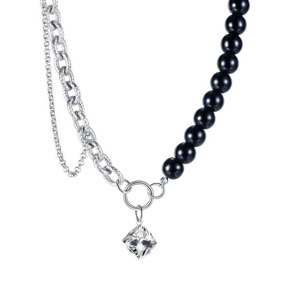 pendant necklaces cyue punk 316l stainless steel necklace glass stone chain cz for women fashion jewelry zyn069 birthday gift, Silver
pendant necklaces cyue punk 316l stainless steel necklace glass stone chain cz for women fashion jewelry zyn069 birthday gift, Silver