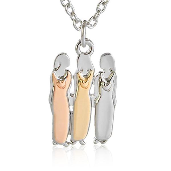 pendant necklaces design necklace mom daughter three people sisters metal yellow gift women ladies stainless steel choker high quality, Silver
pendant necklaces design necklace mom daughter three people sisters metal yellow gift women ladies stainless steel choker high quality, Silver