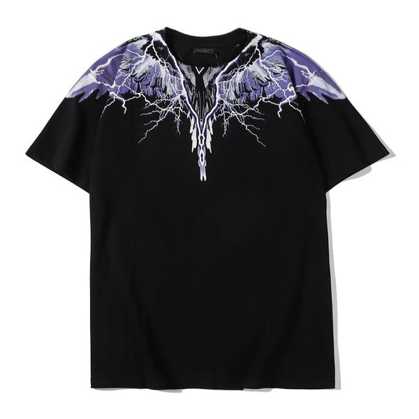 tee t-shirt tees shirt t-shirts 20ss fashion brand mb purple lightning feather wings short sleeve t-shirt men's and women's half t, White;black
tee t-shirt tees shirt t-shirts 20ss fashion brand mb purple lightning feather wings short sleeve t-shirt men's and women's half t, White;black