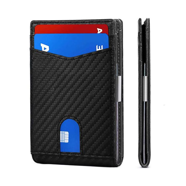 the wallet rfid ultra thin short wallet men's wallet theft brush carbon fiber money clip, Black
the wallet rfid ultra thin short wallet men's wallet theft brush carbon fiber money clip, Black