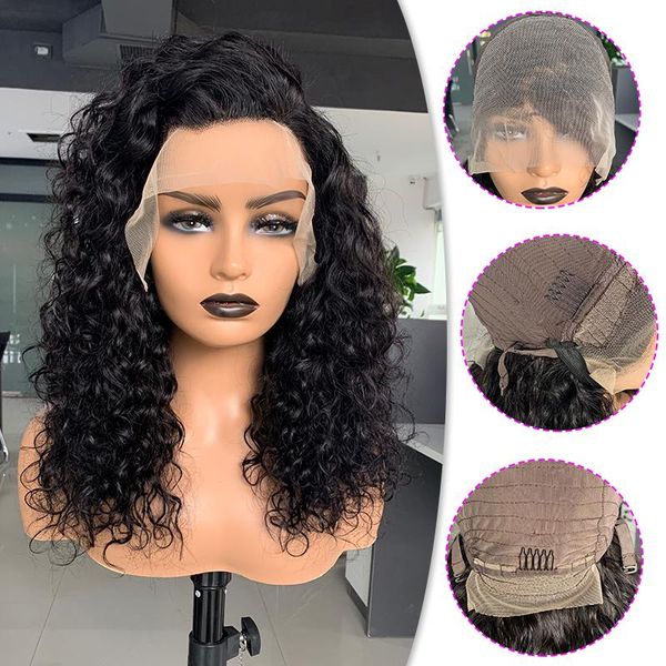 lace wigs brazilian kinky curly human hair frontal wig pre plucked bleached knots 180% remy for black women, Black;brown
lace wigs brazilian kinky curly human hair frontal wig pre plucked bleached knots 180% remy for black women, Black;brown
