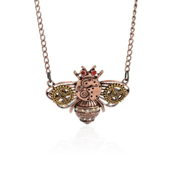pendant necklaces fashion jewelry steampunk ancient copper bee gear charms statement sweater chain necklace jewelry-n34, Silver
pendant necklaces fashion jewelry steampunk ancient copper bee gear charms statement sweater chain necklace jewelry-n34, Silver