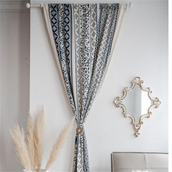 bohemian style curtains cotton and linen fabric blue window grilles curtain for living room bedroom kitchen home decor & drapes
bohemian style curtains cotton and linen fabric blue window grilles curtain for living room bedroom kitchen home decor & drapes