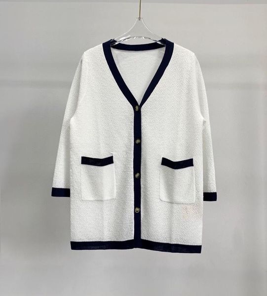 women's knits & tees 2021 women fashion long-sleeved color contrast silkworm knit cardigan 0731, White
women's knits & tees 2021 women fashion long-sleeved color contrast silkworm knit cardigan 0731, White