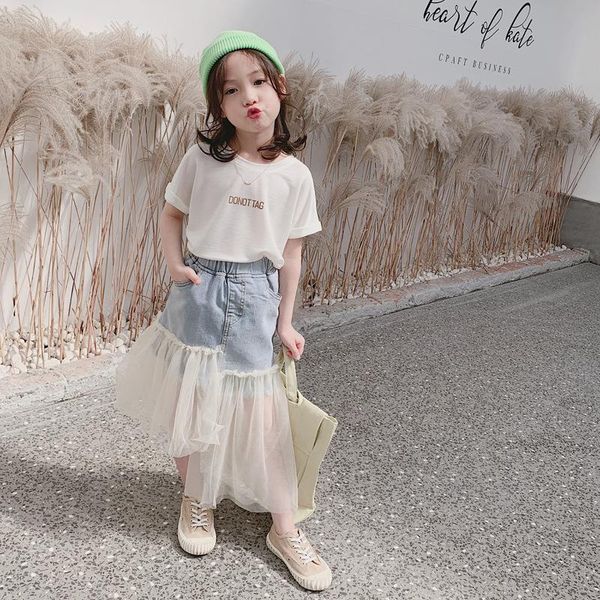 skirts spring summer girls denim skirt baby tutu kids children bottoms streetwear irregular mesh patch 3 to 12 yrs, Blue
skirts spring summer girls denim skirt baby tutu kids children bottoms streetwear irregular mesh patch 3 to 12 yrs, Blue