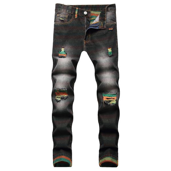mens slim fit skinny jeans straight leg ripped men denim pants regular cotton jean destroyed pant hip hop casual big size trousers 28-42 yk5, Blue
mens slim fit skinny jeans straight leg ripped men denim pants regular cotton jean destroyed pant hip hop casual big size trousers 28-42 yk5, Blue