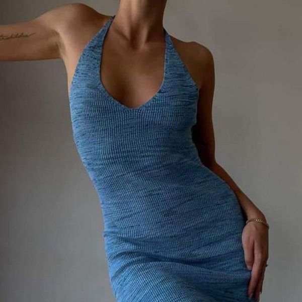 casual dresses halter v-neck knitted women's midi dress backless seeveless fashion summer sweater bodycon vestido, Black;gray
casual dresses halter v-neck knitted women's midi dress backless seeveless fashion summer sweater bodycon vestido, Black;gray
