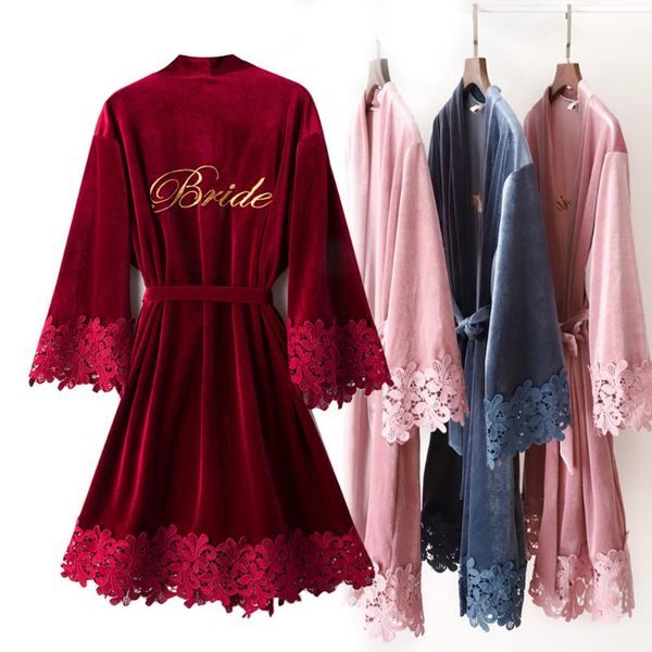 velour lace kimono bathrobe gown letter bride bridesmaid wedding robe sleepwear home clothing nightwear women's, Black;red
velour lace kimono bathrobe gown letter bride bridesmaid wedding robe sleepwear home clothing nightwear women's, Black;red