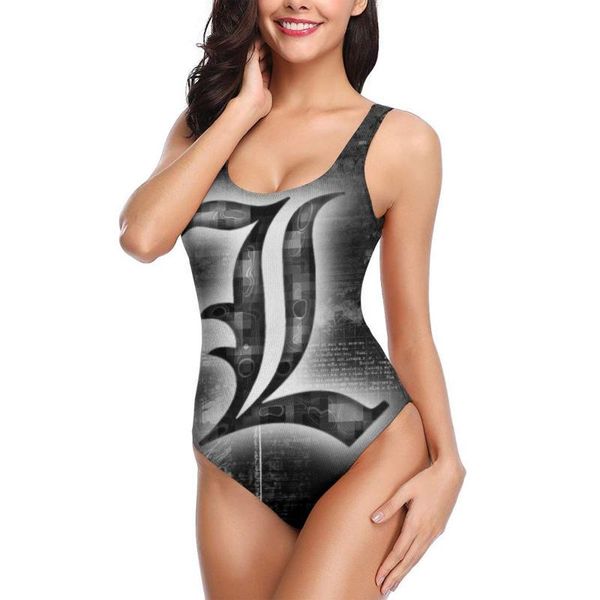 women's swimwear death note print floral one piece swimsuit women monokini printed female bathing suit surfing bodysuit swim wear beach, White;black
women's swimwear death note print floral one piece swimsuit women monokini printed female bathing suit surfing bodysuit swim wear beach, White;black