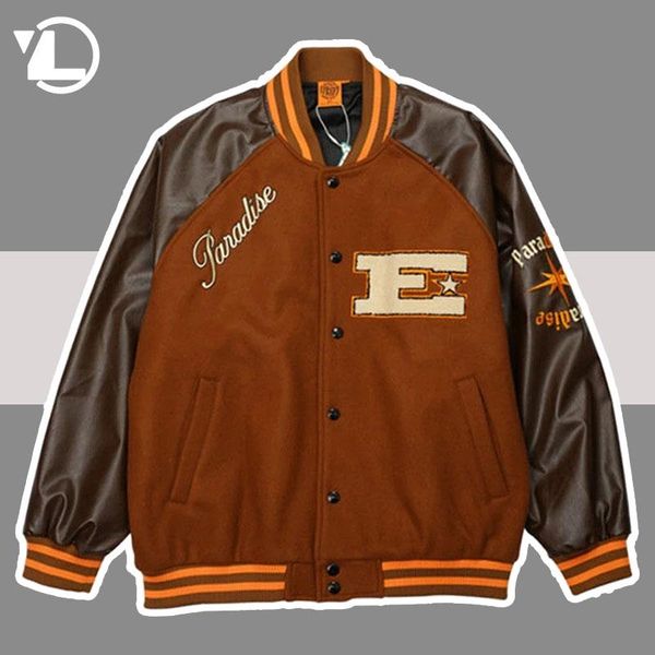 men's jackets 2021ss bomber varsity jacket men hip hop furry letter patchwork color block woman harajuku street baseball coats unisex, Black;brown
men's jackets 2021ss bomber varsity jacket men hip hop furry letter patchwork color block woman harajuku street baseball coats unisex, Black;brown