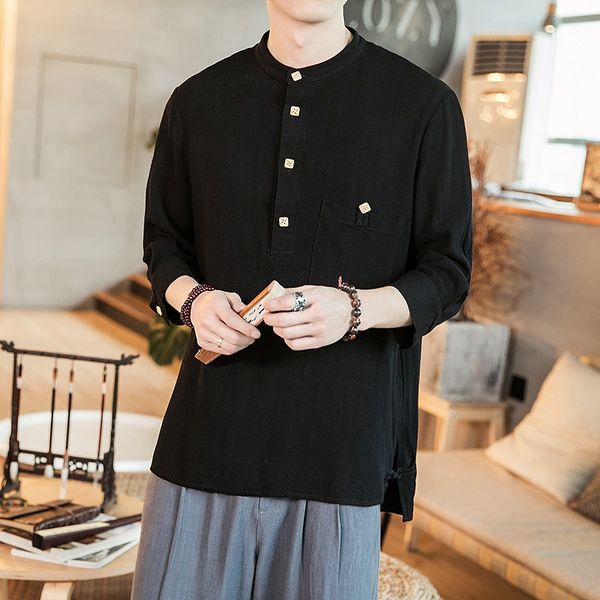 hanfu men solid color cotton linen men shirts chinese style man casual white blouse summer male shirt 5xl 10670, Red
hanfu men solid color cotton linen men shirts chinese style man casual white blouse summer male shirt 5xl 10670, Red