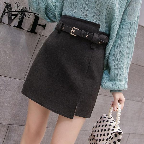 skirts 2021 women skirt winter solid color belted mini casual woolen high waist femininas short 1509 45, Black
skirts 2021 women skirt winter solid color belted mini casual woolen high waist femininas short 1509 45, Black