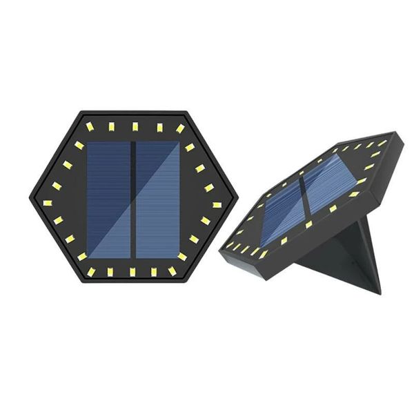 24led solar underground light wall mounted stair step lamp fence inserted lawn - white
24led solar underground light wall mounted stair step lamp fence inserted lawn - white