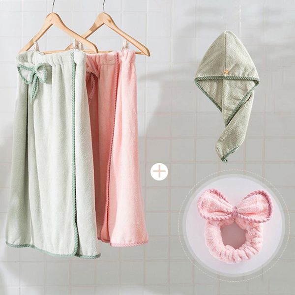 towel pink 3pcs/set microfiber fabric bath robe towels cute bow-knot hair cap headband for women soft absorbent bathroom sets
towel pink 3pcs/set microfiber fabric bath robe towels cute bow-knot hair cap headband for women soft absorbent bathroom sets