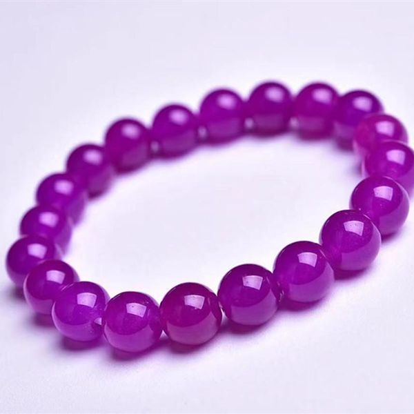 beaded, strands rose purple chalcedony bracelet round beads crystal healing stone quartz women jewelry gift, Black
beaded, strands rose purple chalcedony bracelet round beads crystal healing stone quartz women jewelry gift, Black