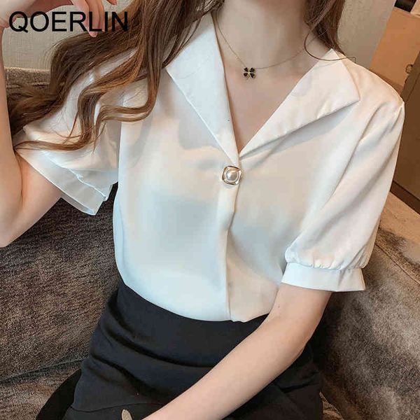 blouses qoelrin button beading blouses women v neck clothes casual solid summer korean fashion short sleeve shirts plus, White
blouses qoelrin button beading blouses women v neck clothes casual solid summer korean fashion short sleeve shirts plus, White