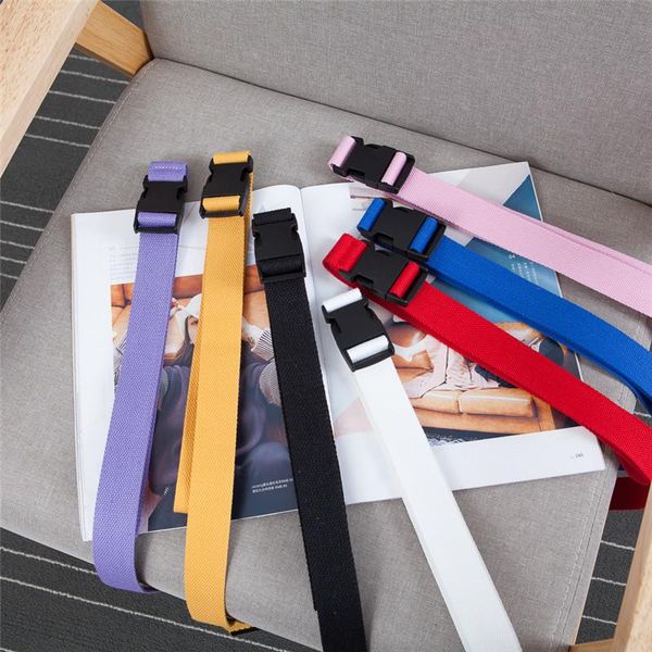 belts plastic release buckle canvas women's korean ins super solid color belt student military training outdoor pant, Black;brown
belts plastic release buckle canvas women's korean ins super solid color belt student military training outdoor pant, Black;brown