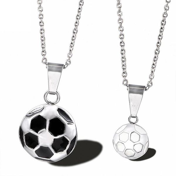 couple necklace men black football pendant stainless steel long women chain the neck jewelry wholesale necklaces, Silver
couple necklace men black football pendant stainless steel long women chain the neck jewelry wholesale necklaces, Silver